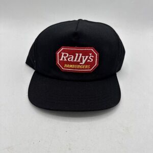 Vintage Rally's Hamburgers Hat Fast Food Restaurant 80s 90s Snapback